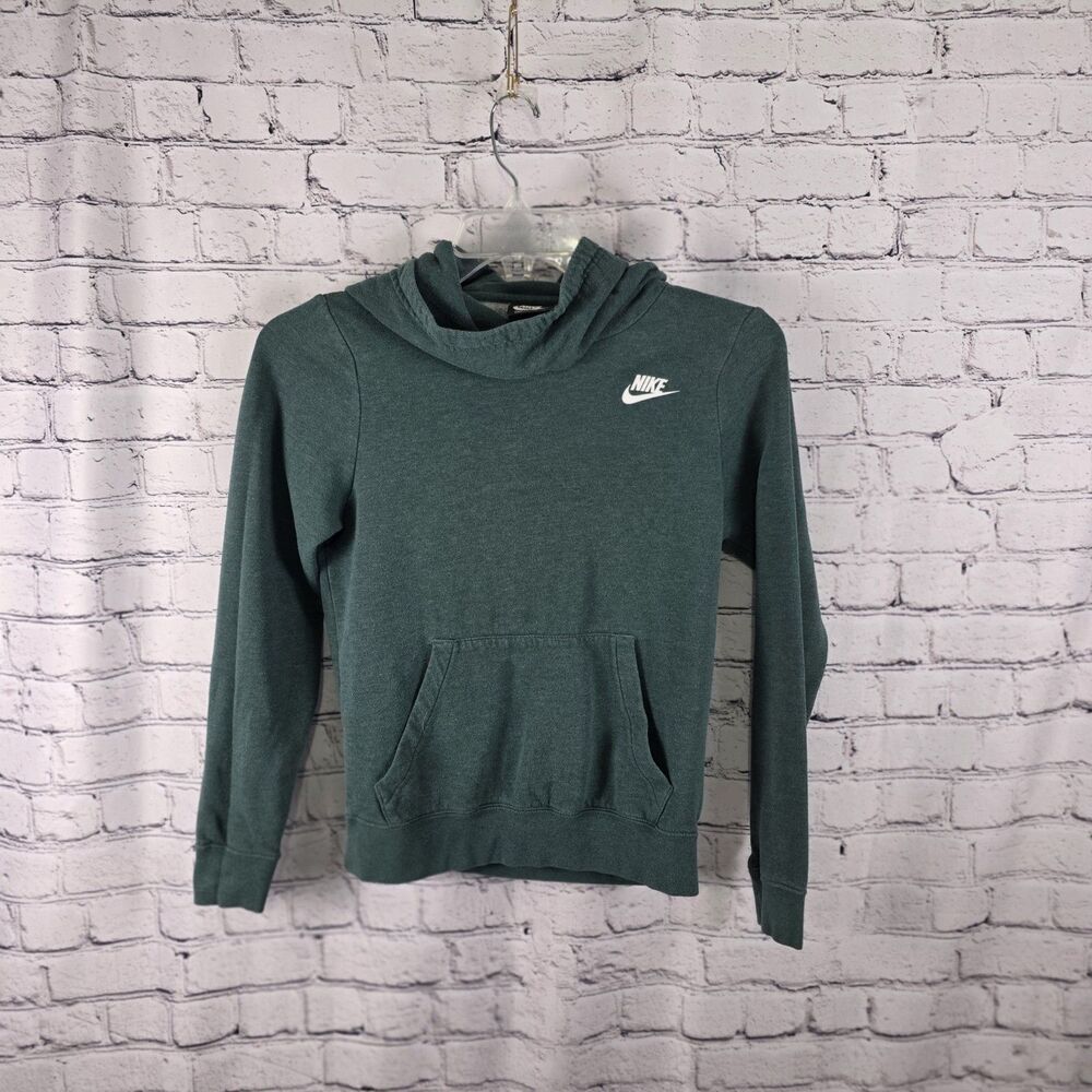 Nike Women's XS Green Funnel Neck Long Sleeve Hoodie
